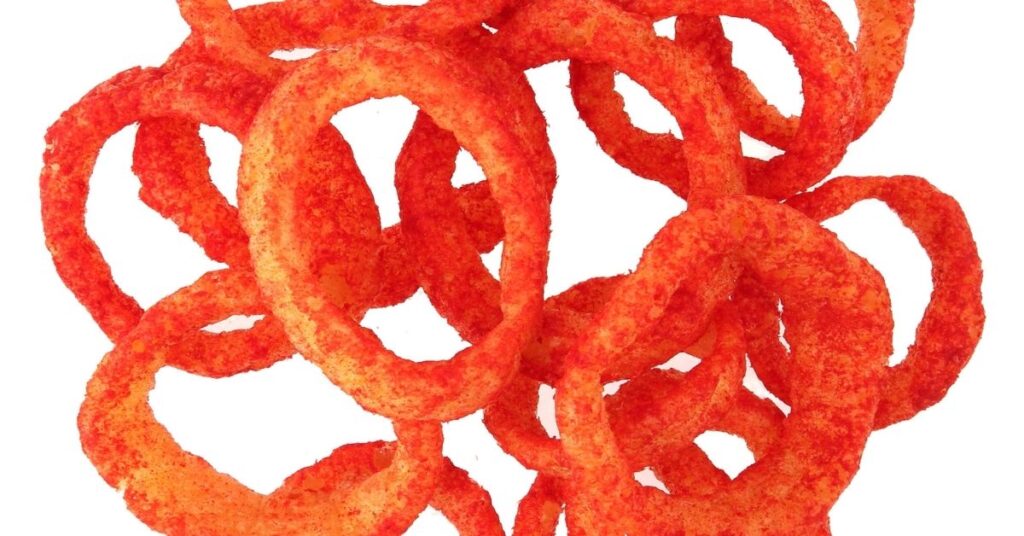 Funyuns Flamin' Hot Flavored Onion Flavored Rings Contain