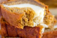 Pumpkin Cheesecake Swirl Banana Bread