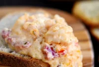 Fire-Roasted Red Pepper Shrimp Scampi Melt