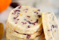 Orange Cranberry Shortbread Delights
