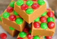 Ultimate Peanut Butter M and Ms Fudge