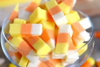 No-Bake Candy Corn Fudge Bliss