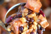 Hearty Slow Cooker Kielbasa and Barbecue Beans