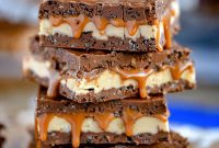 Ultimate No Bake Snickers Crunch Bars