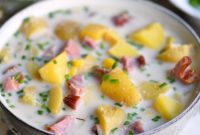 Cozy Slow Cooker Rosemary Ham Potato and Corn Soup