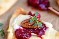 Cranberry Pecan Brie Delights