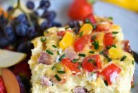 Hearty Ham and Cheese Overnight Slow Cooker Breakfast Casserole