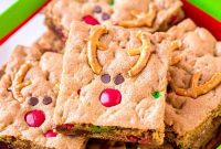 Magical Reindeer Cookie Bars