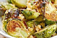 Crispy Garlic Parmesan Air Fried Brussel Sprouts