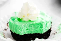 No-Bake Grasshopper Cheesecake Bites