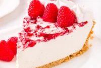 Chilled Raspberry Cloud Cheesecake