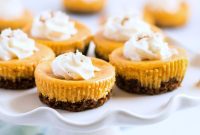 Spiced Pumpkin Cheesecakes with Gingersnap Crunch