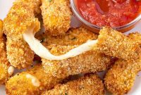 Golden Gooey Air Fryer Mozzarella Sticks