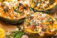 Savory Sausage Stuffed Acorn Squash
