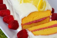 Luscious Lemon Raspberry Pound Cake