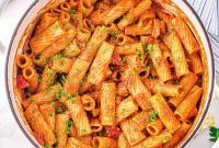 Effortless One Pot Chorizo Pasta