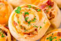 Cheesy Bacon Pinwheel Bites