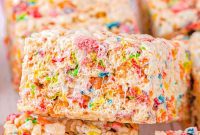 Vibrant Rainbow Krispie Bars