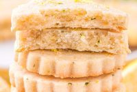 Zesty Lemon Basil Shortbread