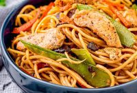 Wok Tossed Chicken Lo Mein