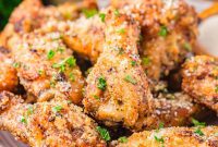 Crispy Garlic Parmesan Wings