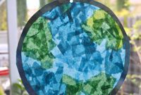Earth Day Stained Glass Planet