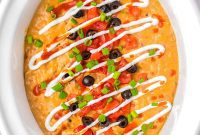 Warm and Cheesy Slow Cooker Taco Dip