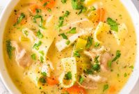 Velvety Chicken Noodle Soup