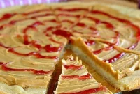 Sweet PB&J Cookie Pizza