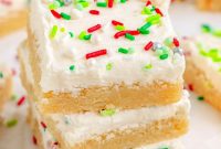 Festive Frosted Sugar Cookie Bars