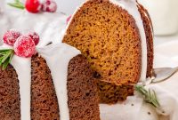 Festive Gingerbread Bundt