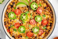 Loaded Cheesy Taco Rice