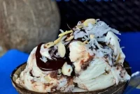 Homemade No-Churn Almond Joy Ice Cream