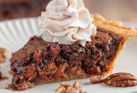 Whiskey-Kissed Chocolate Pecan Pie