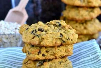 Cozy Pumpkin Spice Oatmeal Walnut Raisin Cookies