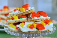 Spooky Sweet Candy Corn Cookie Bark