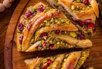Twisted Cranberry Pistachio Babka Crown