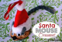 Yuletide Santa Mouse Figurine