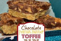 Decadent Chocolate Peanut Butter Toffee Bars