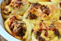 Ultimate Bacon Cheeseburger Pinwheels