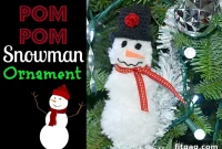 Cute Pom Pom Snowman Ornament Project