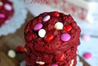 Decadent Red Velvet White Chocolate Chip Cookies