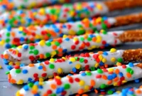 Effortless Rainbow Pretzel Rods