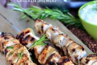 Zesty Rosemary Ranch Chicken Skewers