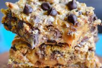 Peanut Butter Caramel Toffee Overload Bars