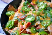 Zesty Blackened Shrimp Skillet Nachos