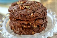Decadent Giant Chocolate Toffee Pecan Cookies