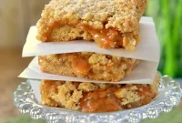 Decadent Caramel Apple Crumble Bars