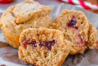 PB&J Swirl Muffins