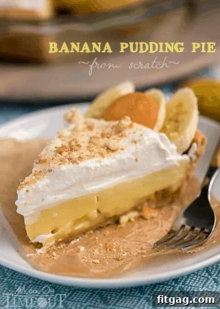 Homemade Banana Pudding Pie, a classic comfort dessert.